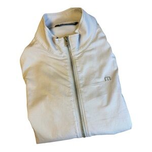 Travis Matthew Grey Full Zip Golf Cotton Blend Jacket Size M